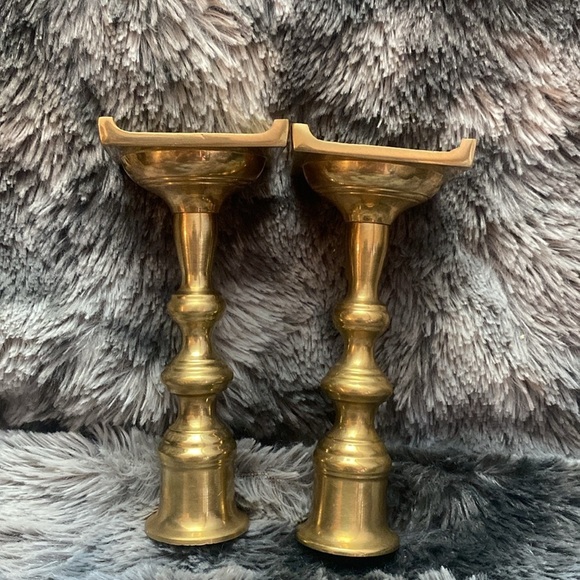 NIB Vintage Brass Candlestick 5” Candle Holders - Picture 8 of 16